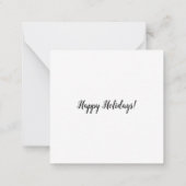 かわいいクリスマスマウス ノートカード (裏面)