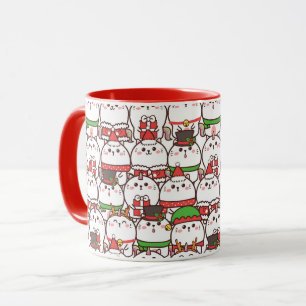 かわいいクリスマスマグカップ マグカップ