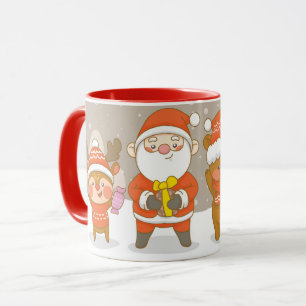 かわいいクリスマスマグカップ マグカップ