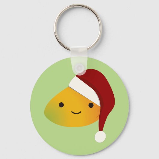 かわいいクリスマスマンゴ キーホルダー (正面)
