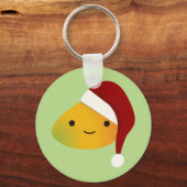 かわいいクリスマスマンゴ キーホルダー (正面)