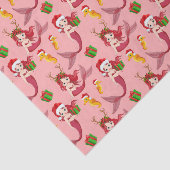 かわいいクリスマスマーメイドの乗馬パターンの組織 薄葉紙 (詳細)