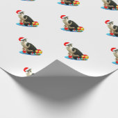 かわいいクリスマスマーリンキャット ラッピングペーパー (角)