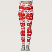 かわいいクリスマスミトン&ストッキングロング レギンス (正面)