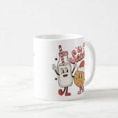 かわいいクリスマスミルクとクッキー コーヒーマグカップ (正面右)