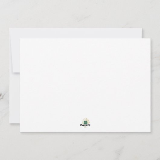 かわいいクリスマスメリー雪だるまと明るい シーズンカード (裏面)