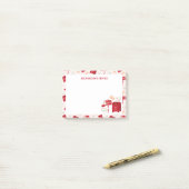 かわいいクリスマスメールのパタパーソナライズされたーン ポストイット (デスク上)