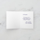 かわいいクリスマスユニコーンホリデーグリーティング カード (内部)