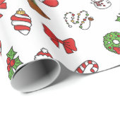 かわいいクリスマスラッピングペーパー ラッピングペーパー (ロールコーナー)