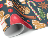 かわいいクリスマスラッピング紙 ラッピングペーパー (ロールコーナー)