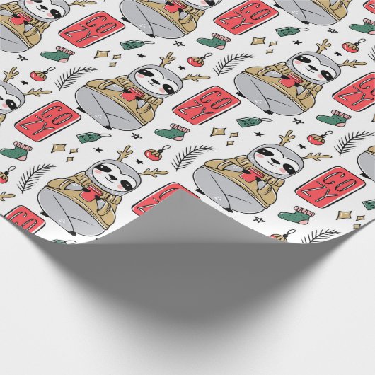 かわいいクリスマスラッピング紙 ラッピングペーパー (角)