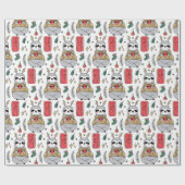 かわいいクリスマスラッピング紙 ラッピングペーパー (フラット)