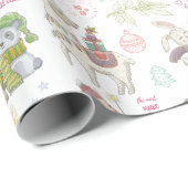 かわいいクリスマスラッピング紙 ラッピングペーパー (ロールコーナー)