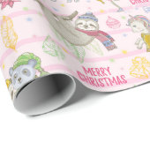かわいいクリスマスラッピング紙 ラッピングペーパー (ロールコーナー)