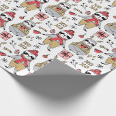 かわいいクリスマスラッピング紙 ラッピングペーパー (角)