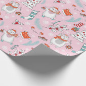 かわいいクリスマスラッピング紙 ラッピングペーパー (角)