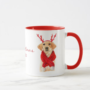 かわいいクリスマスラブラドール マグカップ