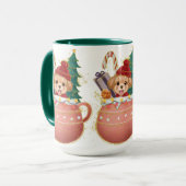 かわいいクリスマスラブリーパピーマグ マグカップ (正面左)
