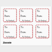 かわいいクリスマスラベルスタンプ スクエアシール (シート)