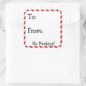 かわいいクリスマスラベルスタンプ スクエアシール (バッグ)