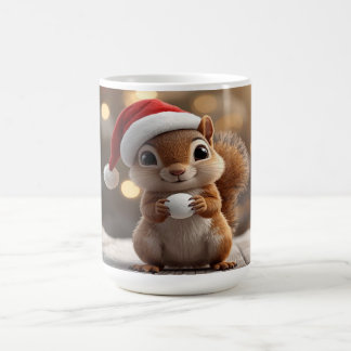 かわいいクリスマスリスホリデーマグ コーヒーマグカップ
