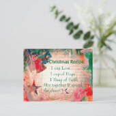 かわいいクリスマスレシピクリスマスポストカード シーズンポストカード (スタンド正面)