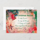 かわいいクリスマスレシピクリスマスポストカード シーズンポストカード (正面/裏面)