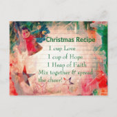 かわいいクリスマスレシピクリスマスポストカード シーズンポストカード (正面)