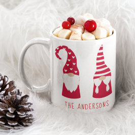 かわいいクリスマスレッド格言 パーソナライズされた コーヒーマグカップ