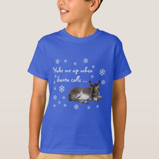 かわいいクリスマスロバ雪 Tシャツ (正面)