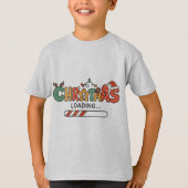 かわいいクリスマスローディングステッカー Tシャツ (正面)