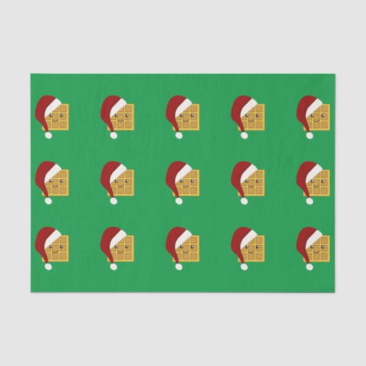 かわいいクリスマスワッフル 薄葉紙 (正面)