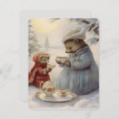 かわいいクリスマスヴィンテージ シーズンカード (正面/裏面)