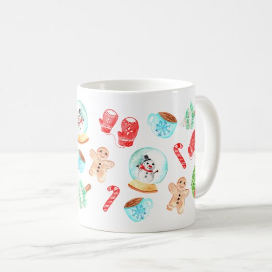 かわいいクリスマス一年で最も素敵な時間 コーヒーマグカップ (正面右)