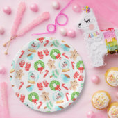 かわいいクリスマス一年で最も素敵な時間 ペーパープレート (パーティー)