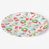 かわいいクリスマス一年で最も素敵な時間 ペーパープレート (アングル)