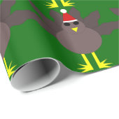 かわいいクリスマス七面鳥ラッピング紙 ラッピングペーパー (ロールコーナー)