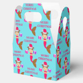 かわいいクリスマス人魚ガールサンタハット海 フェイバーボックス (オープン)