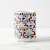 かわいいクリスマス仔犬 コーヒーマグカップ (中央)