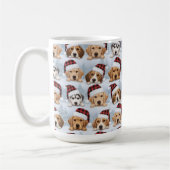 かわいいクリスマス仔犬 コーヒーマグカップ (左)