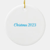 かわいいクリスマス仲間のオーナメント セラミックオーナメント (裏面)