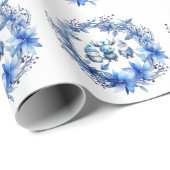 かわいいクリスマス仲間 ラッピングペーパー (ロールコーナー)