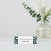 かわいいクリスマス冬の動物のパターン スキニー名刺 (スタンド正面)