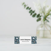 かわいいクリスマス冬の動物のパターン スキニー名刺 (スタンド正面)