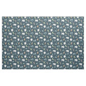 かわいいクリスマス冬の動物のパタ素朴ーン ファブリック (ヤード)