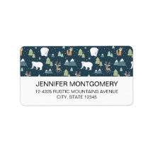 かわいいクリスマス冬の動物のパタ素朴ーン