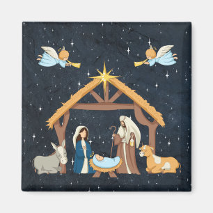 かわいいクリスマス出生 マグネット
