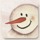 かわいいクリスマス初期の雪だるま コースター (正面)