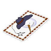 かわいいクリスマス初期の雪だるま マグネット (左側)