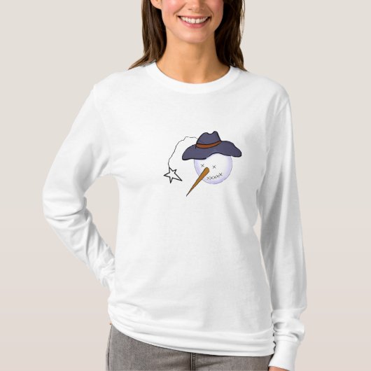 かわいいクリスマス初期の雪だるま Tシャツ (正面)